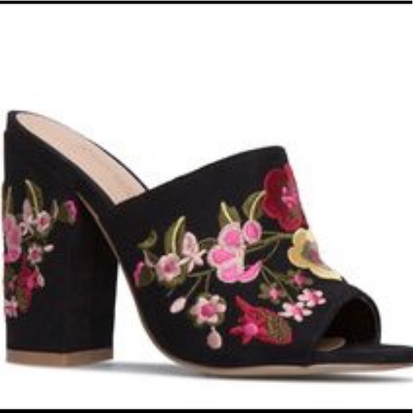 Shoe Dazzle Shoes - Practically New Embroidered Heels by Shoe Dazzle 8